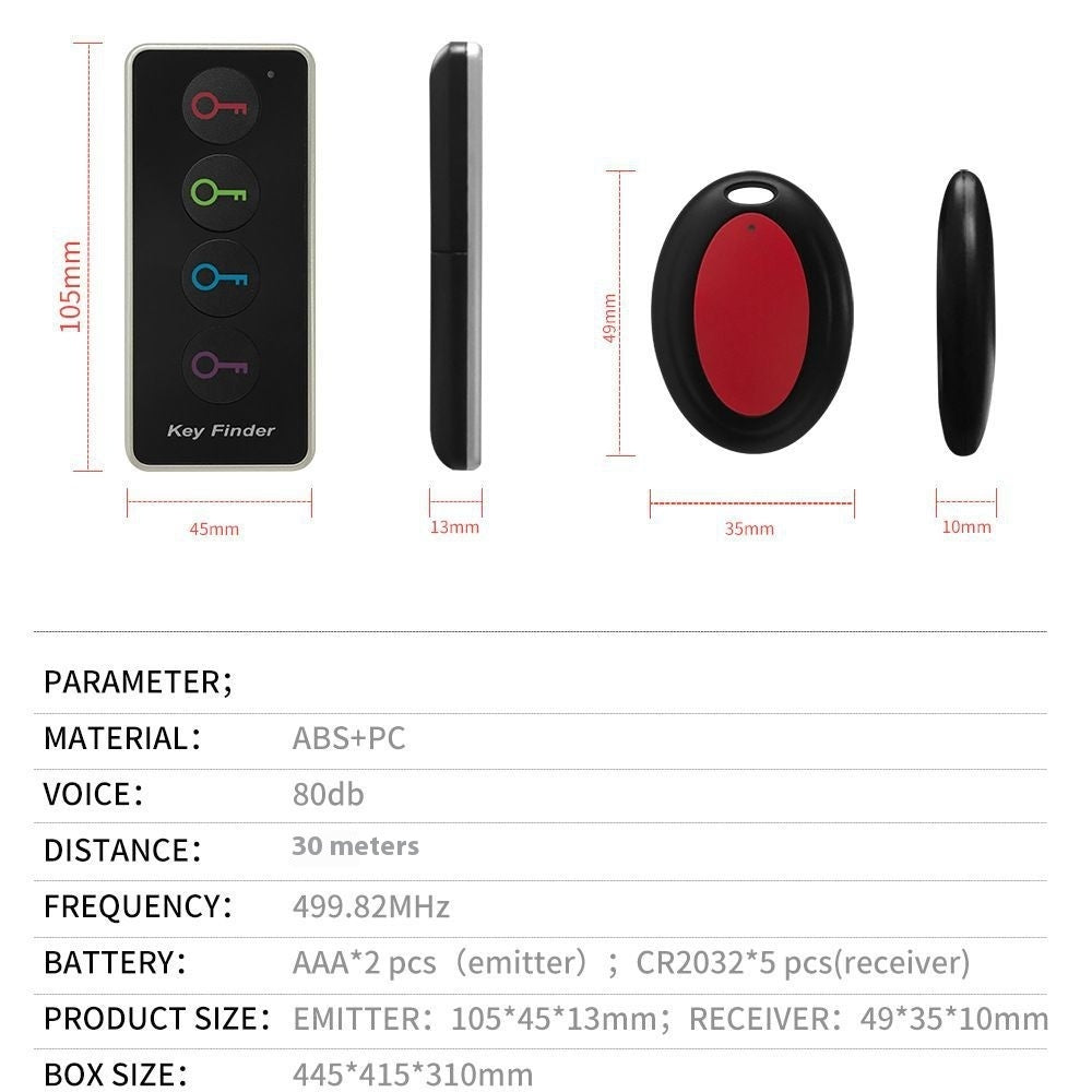 Wireless Key Locator One-to-four Locator